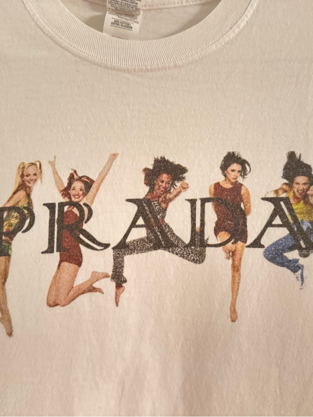 PRADA White Graphic Short Sleeve Tee